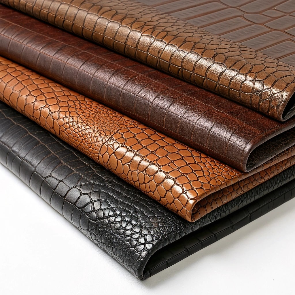 faux leather of alligator